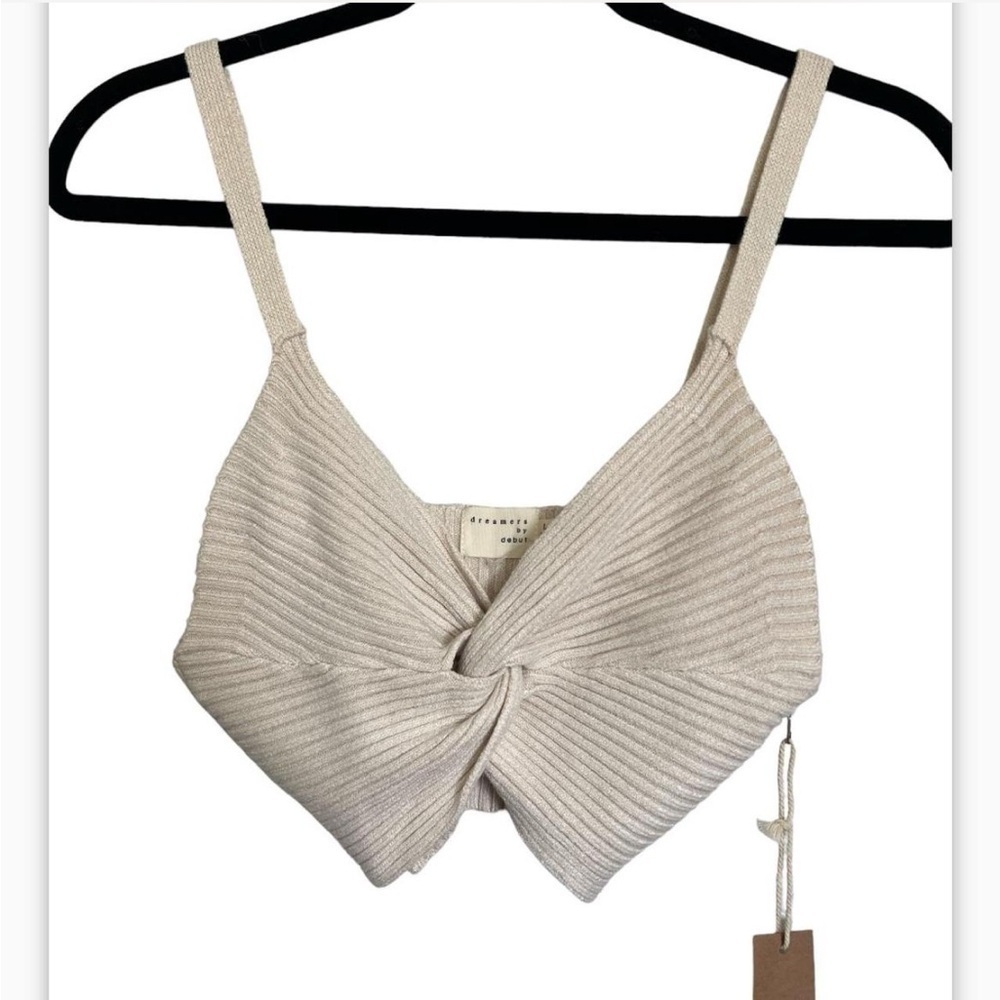 Dreamers by Debut Front Twist Crop Top